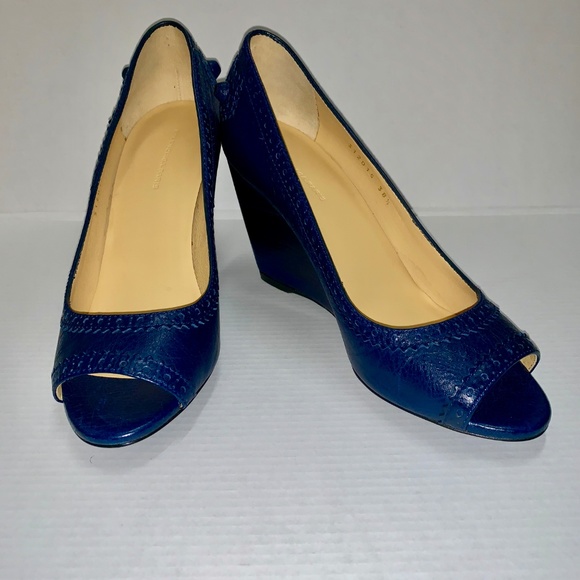 Balenciaga Arena Bleu Dragee Wedges - Like New - Picture 7 of 7